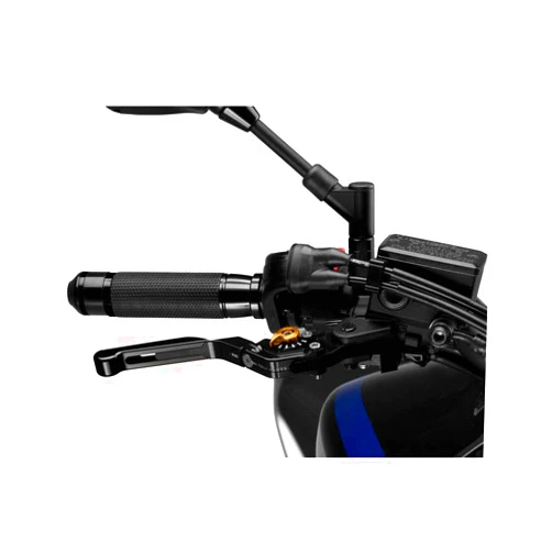 Puig 14NNO Black and Gold Foldable Brake Lever (Extendable)
