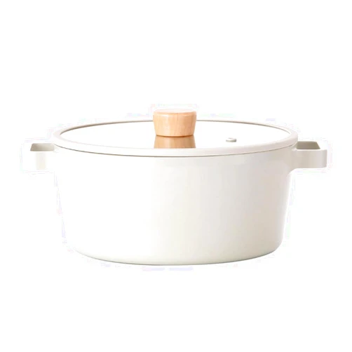 Neoflam FIKA Nonstick 4.0QT Stock Pot with Lid, Cooking Casserole for Stovetops and Induction, Made in Korea (9.5