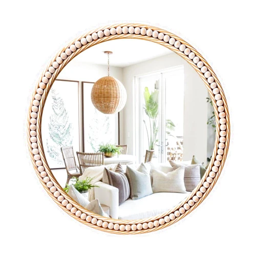 Sawsile Gold Round Mirror,24