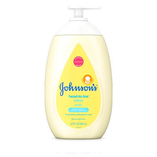 Johnson & Johnson Johnsons Baby Head-To-Toe Lotion 16.9 Ounce Pump (500ml)