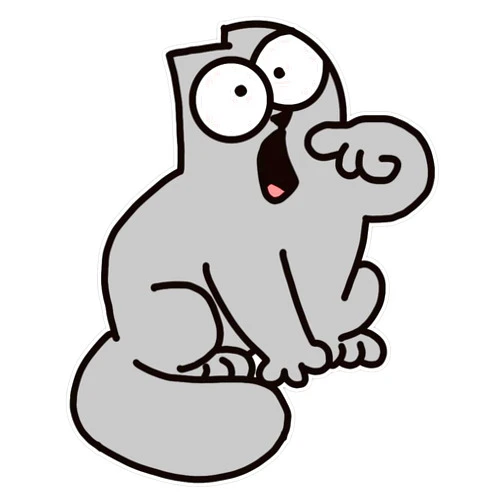 BKR Graphics Simon Cat Bumper Sticker Vinyl Decal 5