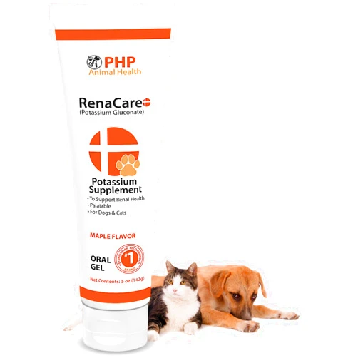 Pet Health Pharma RenaCare K is for Renal K (Potassium Gluconate) Potassium Supplement Gel for Dogs and Cats, (5 oz) with Maple Flavor (Made in U.S.A)