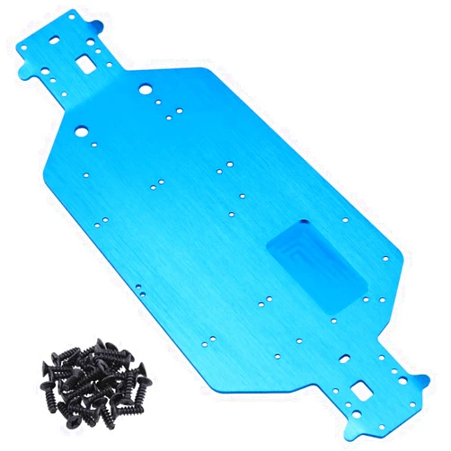 Hobbypark Metal Aluminum Chassis Plate 04001 for Redcat Volcano EPX Exceed Infinitive Sun Fire Upgrade Parts RC Electric 1/10 Monster Truck Buggy HSP Brontosaurus XSTR