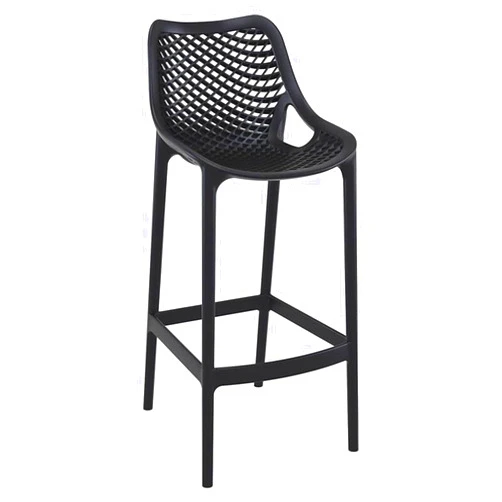 Compamia Air Patio Bar Stool in Black (Set of 2)