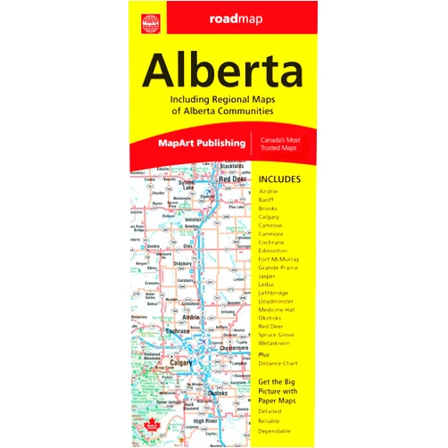 MapArt Publishing Corporation Alberta road map