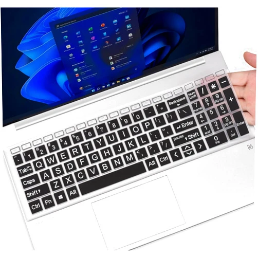 CaseBuy Large Print Keyboard Cover for 2024 2023 2022 HP 17.3 Laptop 17z 17t 17-cn 17-cp 17-cp2099nr 17-cn0001tg 17-cn0020nr 17-cn0025nr 17-cn2099nr cn3097nr 17-cp3005dx 17-cp0013dx cp0076nr -Black