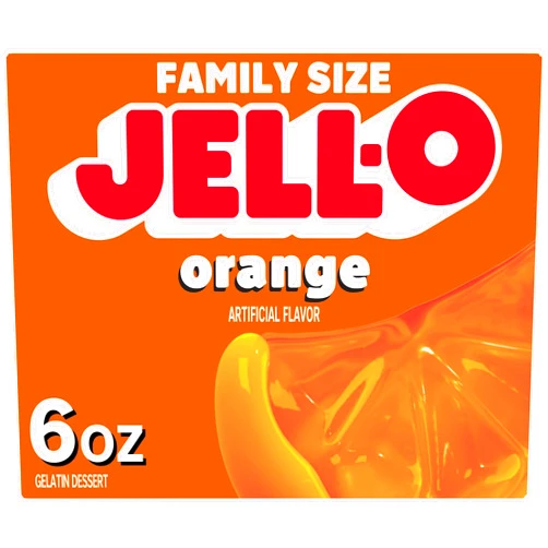 Jell-O Gelatin Dessert Orange, 6 oz