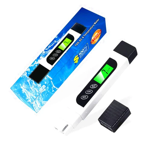 Lxuemlu TDS Meter Digital Water Tester, Lxuemlu Professional 3-in-1 TDS, Temperature and EC Meter with Carrying Case, 0-9999ppm, Ideal ppm Meter for Drinking Water, Aquariums and More