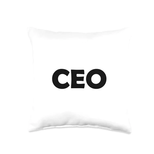 Identity Inventory CEO-Chief Executive Officer Business Company Corporate Throw Pillow, 16x16, Multicolor