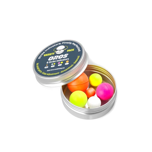 Oros 6 Pack Variety Pack Strike Indicators, Multiple Sizes and Colors