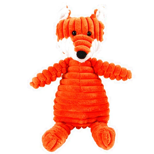 Q.Y.HOME Stuffing Squeaky Plush Dog Toy Chew Speak Toy (Fox)