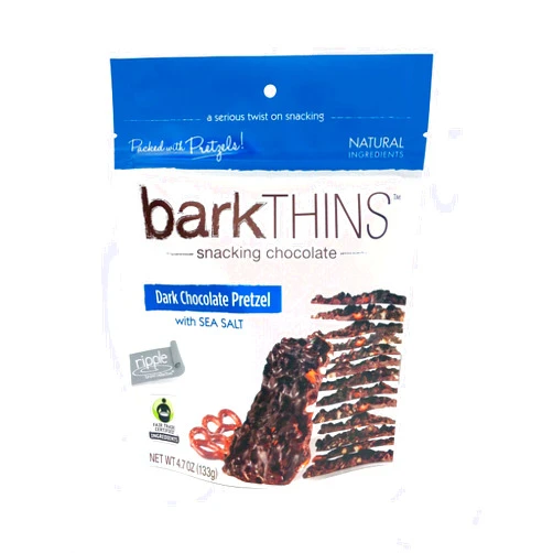 barkTHINS Snacking Dark Chocolate, Pretzel with Sea Salt, 4.7 Ounce (Pack of 12)