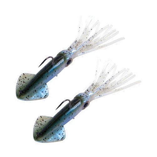 Goture 2pcs Fishing Squid Lures Soft Luminous Octopus Trolling Saltwater Bait with Hook Octopus Jig