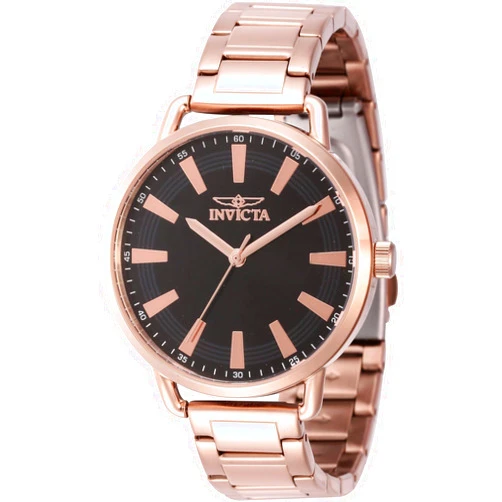 Invicta Lady's Wildflower 38mm Stainless Steel Quartz Watch, Rose Gold (Model: 46335)