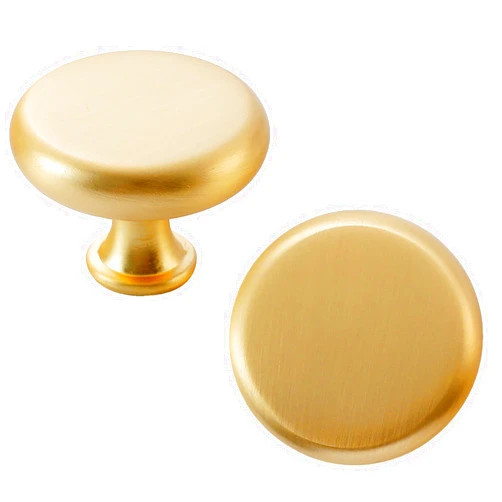 AOBITE 12 Pack Gold Cabinet knobs Kitchen Cabinet Pulls with Vintage Cupboard Drawers Hardware Dresser Drawer Handles Kitchen Cabinet Handles (12, Brushed Gold)