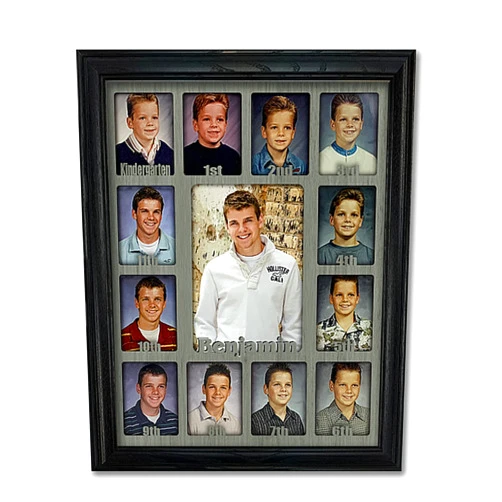 NORTHLAND FRAMES AND GIFTS, INC. Northland School-Years Personalized Picture Frame - Holds Twelve 2.5
