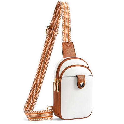 BOSTANTEN Small Sling Bag Crossbody Bags for Women Trendy Crossbody Purse Leather Chest Bag