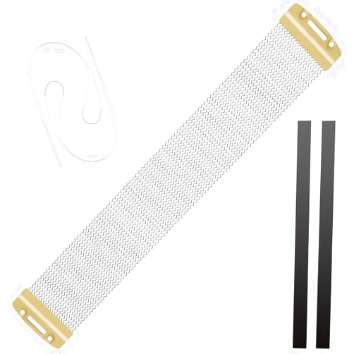 EASTROCK Snare Drum Wires Snare Wire Drum Wire-20 Strand 14 Inch, Snare Drum Accessories with Snare Wire Straps (brass 20 strand)