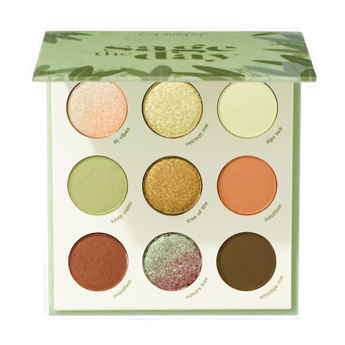 ColourPop Sage the Day Shadow Palette - Sage & Olive Palette with Metallic and Matte Finishes - High-Pigment Makeup with a Long-Wearing Formula (0.3 oz)