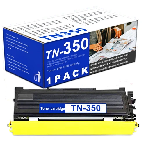 INDI TN350 Toner Cartridge High Yield Replacement for Brother TN-350 TN 350 Toner Black to use with Intellifax 2820 2920 HL-2070N HL-2040 DCP-7020 MFC-7220 MFC-7420 MFC-7820N Printer 1 Pack