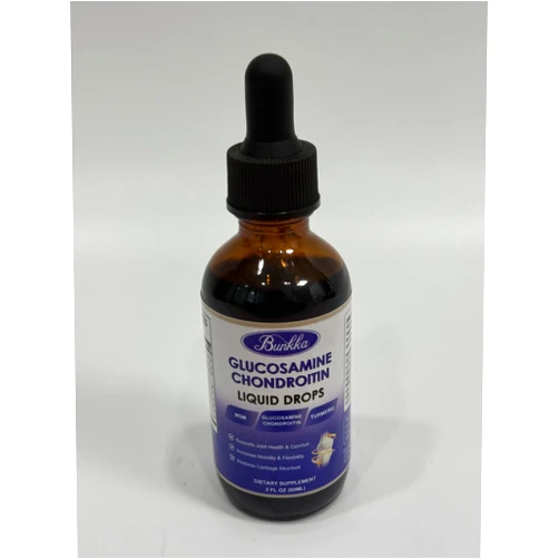 Bunkka Glucosamine Chondroitin MSM Liquid Drops-w/ Turmeric Boswellia Quercetin Bromelain-Vegan, Antioxidant Support for Back,Knee,Hands-Joint Support Supplement Supports Healthy Joints, Mobility & Cartilage