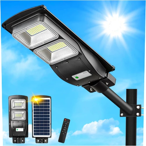 Lovus 1000W Solar Street Lights Outdoor, 40000LM Dusk to Dawn Solar Security Flood Light with Motion Sensor, IP65 Waterproof Solar Outdoor Lights for Parking Lot, Wall or Pole Mont, ST40-039