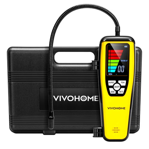 VIVOHOME HVAC Refrigerant Freon Leak Detector with Rechargeable Battery, AC Sniffer Leak Detector for R134a R410a R1234yf R454B R32 CFCs HCFCs HFCs HFOs HCs, Max Sensitivity up to 0.03oz./yr