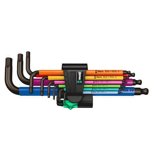 Wera Tools 05073593001 950 SPKL/9 SM N SB Long ARM HEX Key Set, One Size, Multi