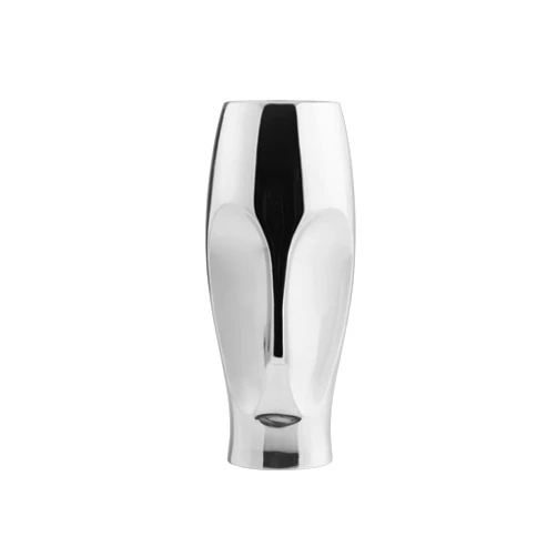 Nambe Face Vase | Cute and Unique Flower Vase | 10in, Silver, Metal Alloy Flower Vase for Living Room, Dining Room, Tabletop Centerpiece | Statement Decoration for Office