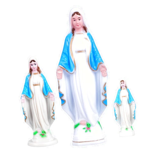 CRAFTHROU 3pcs Religious Decor Figurine Holly Lady Jesus Catholique Statues Catholic Statues Mother Church Desktop Decoration Figure Mama Virgin Mary Statue Maria Ornament Resin