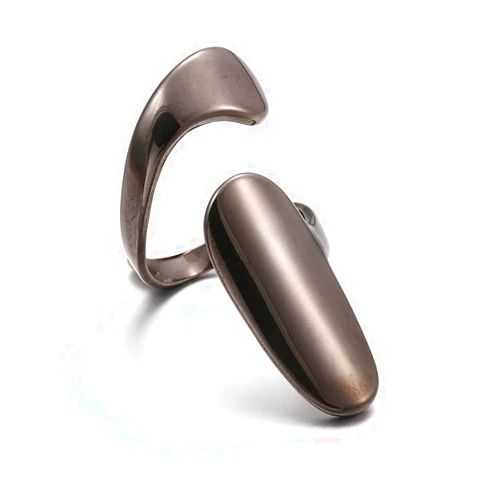 Xanight Open Fingernail Rings 3Pcs, Knuckle Armor Thumb Tip Ring, Punk Gothic Metallic Copper Nail Cap Cover Art Protective Claw For Makeup Party Cosplay Dress Decoration Gift (Gun Black)