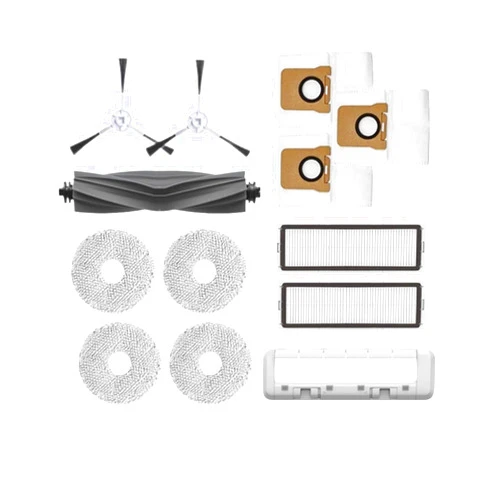 GrAles 13PCS Main Brush, Hepa Filter, Side Brushes, Mop Cloth, Compatible for Dreame Bot L10S Pro /L10S Ultra /W10S Pro /S10 Plus Robot Vacuum Cleaner Parts