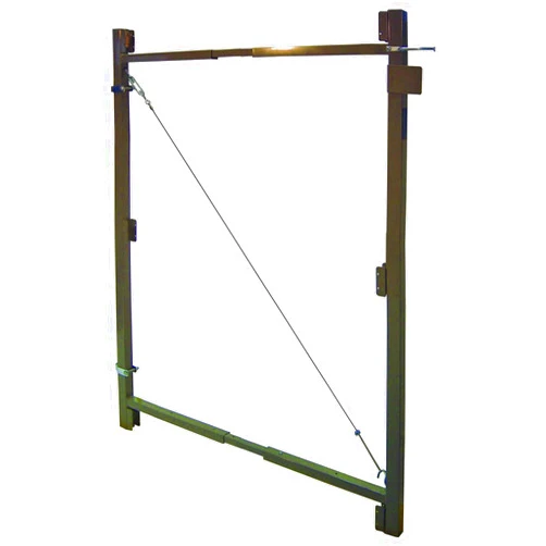 Adjust-A-Gate Steel Frame Anti Sage Gate Building Kit Fits 36 to 60 Inches Wide Openings Up to 7 Feet High Fence, Black Finish