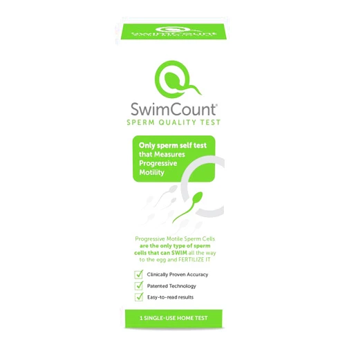 2San Sperm Quality Test: Swimcount Accurate Home Testing Kit for Assessing Male Fertility and Check Sperm Health by Measuring Progressive Motility -Male Fertility Test - Private and Discrete
