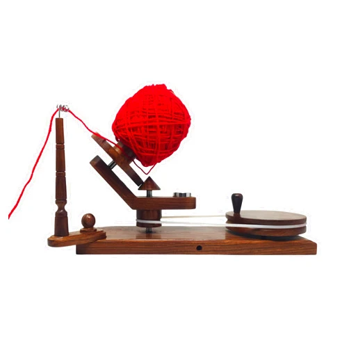 Galaxy Indiacraft Hand Operated Premium Wooden Yarn Ball Winder for Knitting and Crochet Enthusiasts | Effortless Crafting Tool for Yarn Lovers (Natural Rosewood)