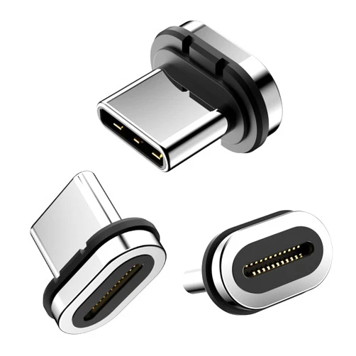 DuHeSin 24pins Magnetic USB C Connector Tips Head (3 Pack) Compatible for Most Type C Phone Cable Adapter Pad Tablet Devices