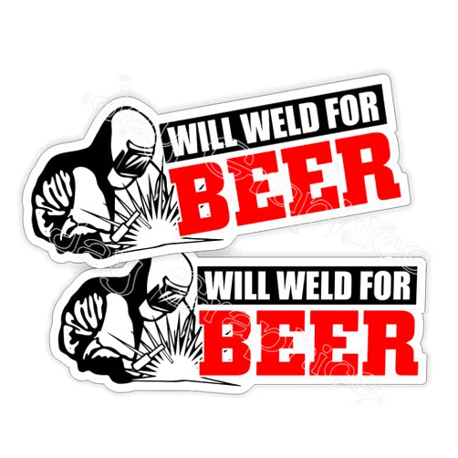 NTICKER 2 pcs Welder Sticker Welding Hat Stickers, Welding Hoodm Helmet Decals, Funny Labels