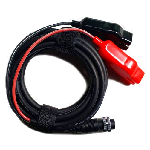 SHEAWA Power Cord -Cable Battery Connecting Line Double Connectors 3M for Daiwa/Shimano Electric Fishing Reels