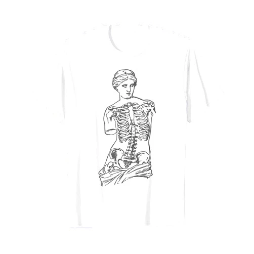 Creepy Cute Pastel Goth Aesthetic Fashion Tees Venus Skeleton Vaporwave Aesthetic Soft Grunge T-Shirt
