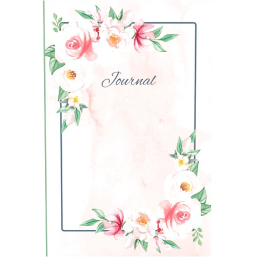 GlittlerGold Treasures Floral Journal Paperback 6