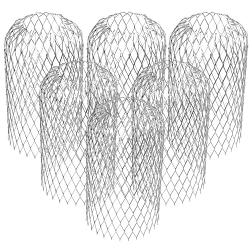 DOITOOL 6 Pack Gutter Downsport Guards 3 Inch Expandable Aluminium Filter Strainer, Leaf Filter Gutter Strainer Gutter Downspout Protectors, Stops Blockage from Leaves and Debris
