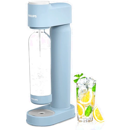 PHILIPS ADD4901BLO/37 Sparkling Water Maker Soda Maker Soda Streaming Machine for Carbonating with 1L Carbonating Bottle, Seltzer Fizzy Water Maker, Compatible with 60L CO2 Carbonator(NOT Included)