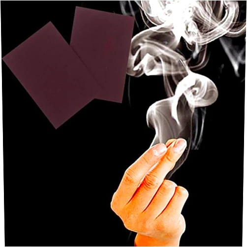 CEVILIA 20pcs Magic Smoke from Fingertips Magician Fire Paper Magician Smoke Trick Finger's Smoke Hell's Smoke Stage Stuffs Fantasy Props for Tricks Magic Trick Close-up Magic (20pcs 10x7cm)