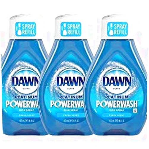 P.G Dawn Platinum Powerwash Dish Spray Fresh Scent Refill - Multi 3 Pack