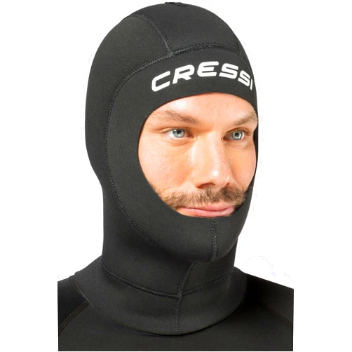 Cressi Adult Unisex Neoprene Diving Hood - Multithickness 7/5mm - Scuba Diving, Snorkeling, Surfing - Solo Flex: Designed in Italy by Cressi