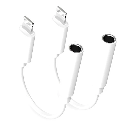 Matsusho [Apple MFi Certified] Apple iPhone 14 Pro Max Headphone Adapter, 2 Pack Lightning to 3.5 mm Headphone Jack Aux Audio Cable Dongle Adapter Compatible with iPhone 14 13 12 11 Pro Max XS XR X 8 iPad