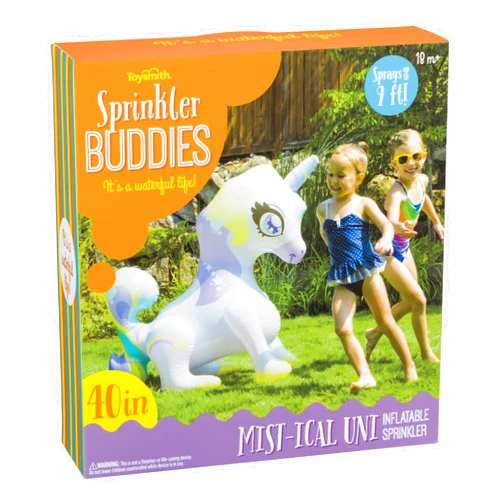 Toysmith Sprinkler Buddies Mist-Ical Unicorn Inflatable Outdoor Sprinkler
