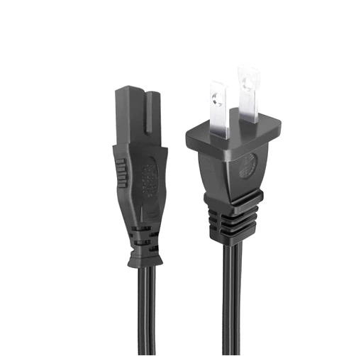 Trospow 8.2ft Power Cord for Vizio D32hn-E4 D40-D1 D24-D1 D32f-E1 D32H-C0 D32H-D1 D32hn-D0 D32hn-D1 D32X-D1 D39H-D0 TV 2 Prong Polarized AC Power Cord Cable Replacement