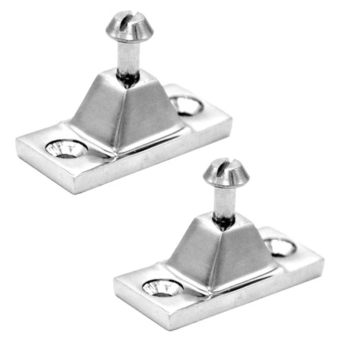 Amadget 2 Pack Boat Deck Hinge Bimini Top Side Mount, 316 Stainless Steel Deck Hinge Fitting Hardware