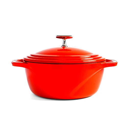 Lodge USA Enamel Dutch Oven, 6 qt., Red